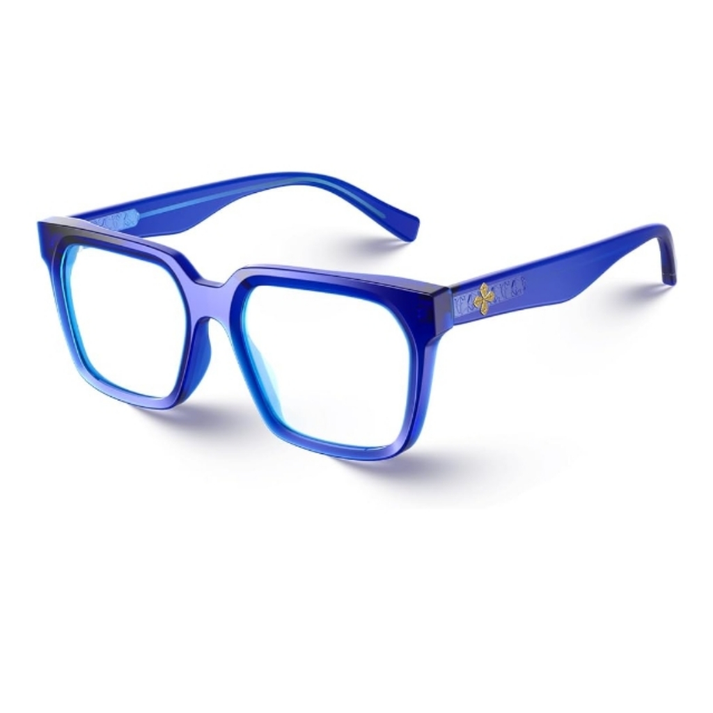 Blue Light Blocking Computer Eyewear Glasses Blue Frame